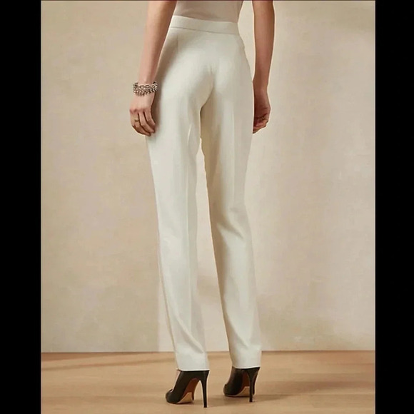 NEW Ralph Lauren Collection Seth Wool Crepe Tuxedo Pant in Lux Cream Size 14 - Picture 13 of 15